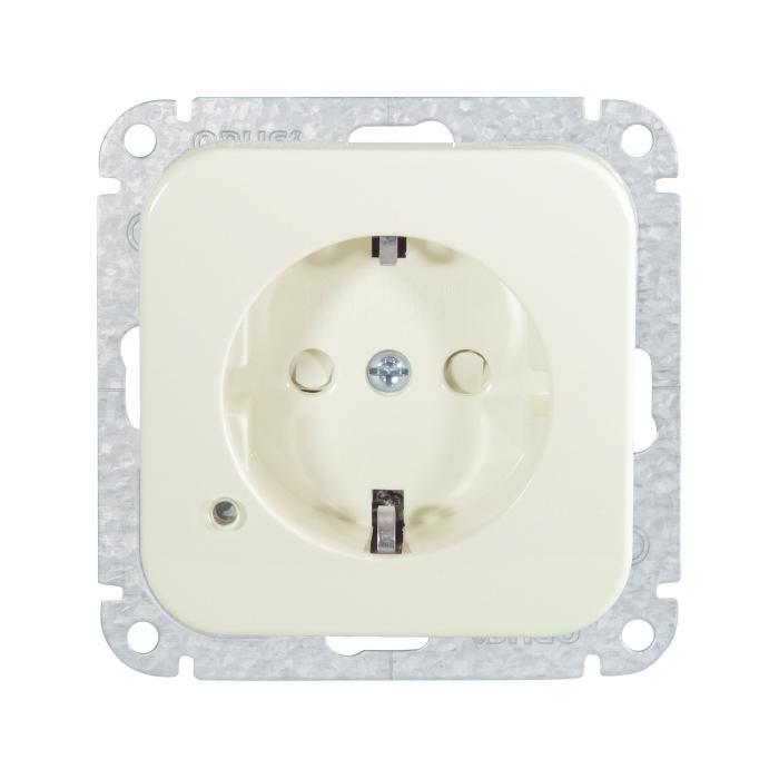 Geaarde stopcontact Opus 1 - met overspanningsbeveiliging