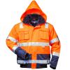 Hoge zichtbaarheid pilotenjas "Oliver" - maat S tot XXXXL - fluorescerend oranje/marineblauw - EN ISO 20471 klasse 3 - EN343 - met reflecterende schouderstrepen - 4-in-1-functie