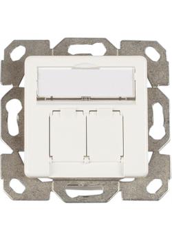 Daten-Anschlussdose Opus® 1 "Cat 5e" und "Cat 6+" - AMJ 45 - Farbe reinweiß