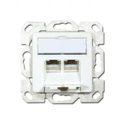 Daten-Anschlussdose Opus® 55 - AMJ 45 "CAT5e" - Farbe polarweiß
