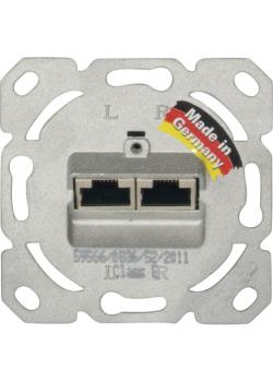 Universal RJ 45 Up-Datendose Cat.6 - Aluminium-Gehäuse