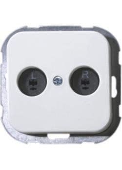 DIN Lautsprecher-Anschlußdose Opus® 1 - mit Abdeckung