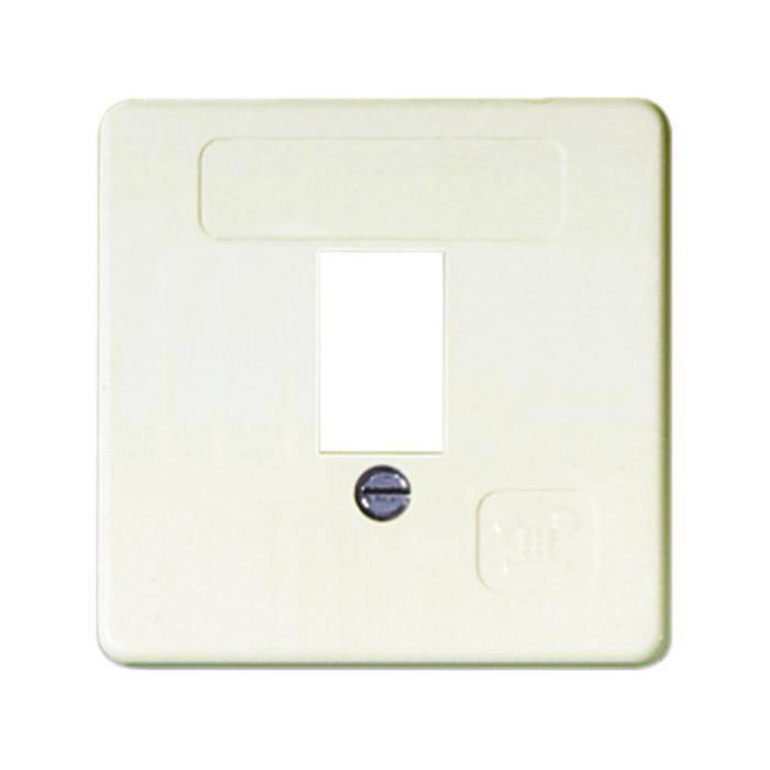 Afdekking voor TAE-aansluitdoos Opus 1 - 50x50 - 1-voudig - incl. frame