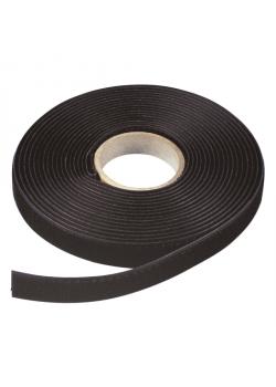 Borrelåsbånd - svart - bredde 20 mm - lengde 12,5 m