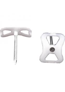 Naulalevy "Nagel-fix" - mitat (levy) 34 x 25 x 6 mm - pakkaus 100 kpl - polypropeeni