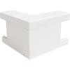 Esquina exterior - para canal de umbral - PVC - color blanco puro