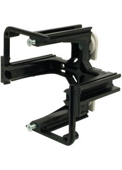Soporte para canal de instalación de aparatos - Profundidad 50 mm - Color negro - 5 unidades - Precio por unidad de embalaje
