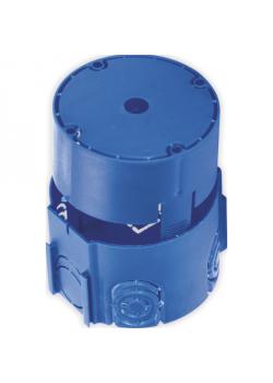 Multienchufe empotrable - Color azul - Ø 60 mm - Montaje empotrado según VDE