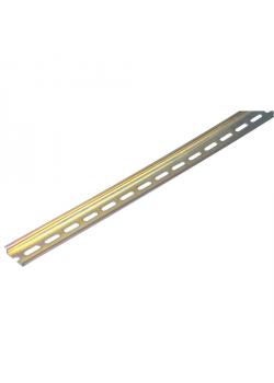 Raíl de soporte estándar - 35 mm - 2 m de longitud - perforado, 35 x 7,5 mm - Precio por unidad de embalaje - PU 2 metros