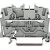 Regleta de bornes para carril WAGO - Color gris - Regleta de bornes de paso de 2 pulgadas - 800 V / 8 kV / 3 - PU 1 unidad - Precio por unidad