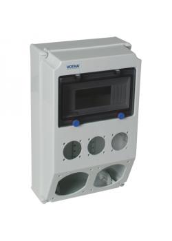 Wandverdeler "Wolfsburg" - 369 x 222 x 130 mm - voor CEE-stopcontacten/geaarde stopcontacten
