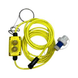 ALDEBARAN® XLD-C voedingskabel SWITCH - lengte 8 m - schakelkast - stekker met aardingscontact 16A/250V IP68