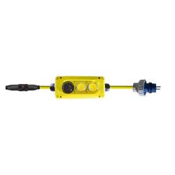 ALDEBARAN® XLD-C voedingskabel DIM - lengte 8 m - schakelkast - stekker met aardingscontact 16A/250V IP68