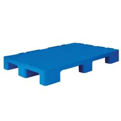 Hygiejniske Euro-paller - materiale HDPE plast - farve blå - dybde 800 til 1000 mm