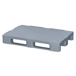 Hygiejniske Euro-paller - materiale HDPE plast - farve grå - dybde 800-1000 mm