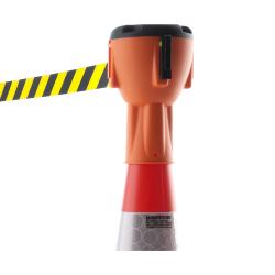 Verkeerskegel ALCT-O - uittrekbare lengte 9 m - hoogte 250 mm - materiaal kunststof - kleur naar keuze
