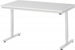 Mesa de trabajo de la serie adlatus 150 - con tablero de melamina - regulable eléctricamente en altura