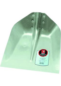 Pala de borde Hallenser - remachada - 380x380mm - sin borde protector - aluminio