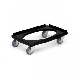 Carro de transporte - negro - conductor de electricidad - capacidad de carga 250 kg