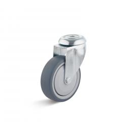 Apparaatzwenkwiel - thermoplastwiel - wiel-Ø 80 tot 150 mm - bouwhoogte 111 tot 185 mm - draagvermogen 80 tot 100 kg