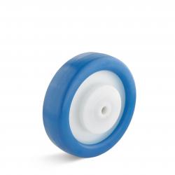 Roue en polyuréthane élastique - pour fumoirs et chambres de cuisson - Ø roue 160 mm - largeur roue 45 mm - charge max. 300 kg