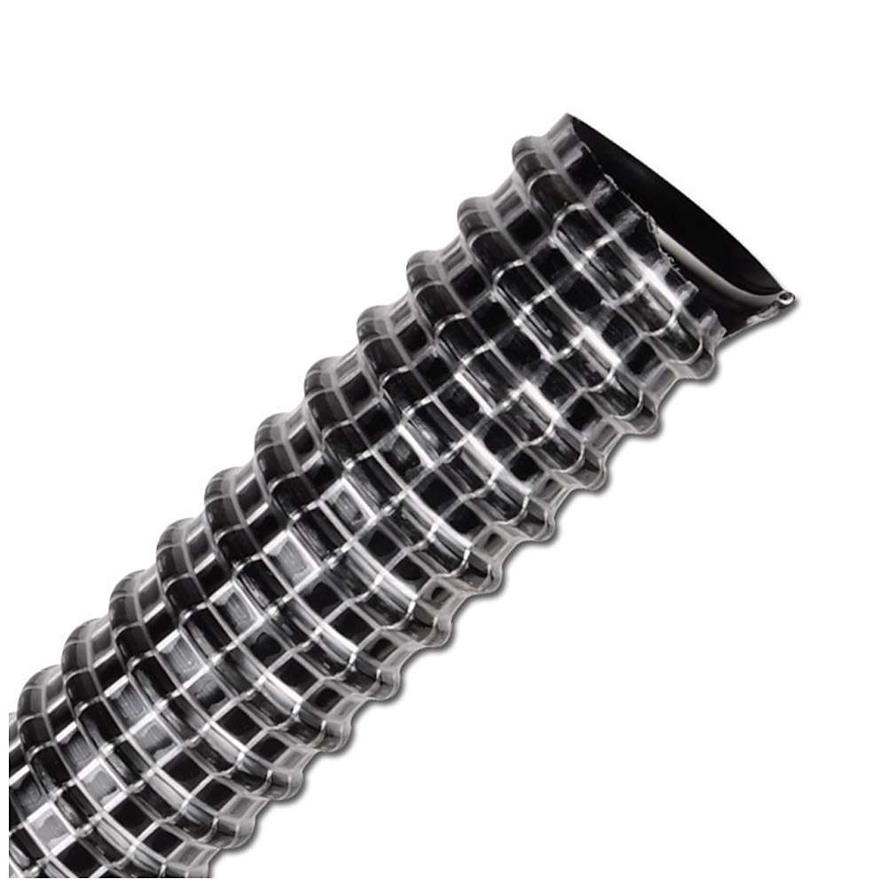 Wąż ssący PVC - czarny z białymi gwintami - wewn. Ø 31 do 106 mm - 10 i 15 m - cena za rolkę