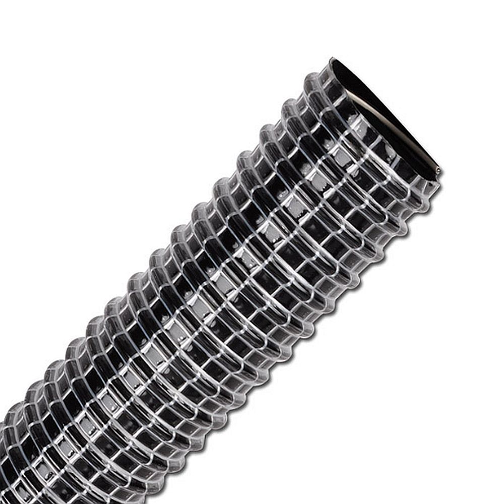 Wąż spiralny Superelastic PVC - Ø wewnętrzna 25 do 102 mm - Ø zewnętrzna 31 do 108 mm - Promień gięcia 25 do 102 mm - cena za rolkę