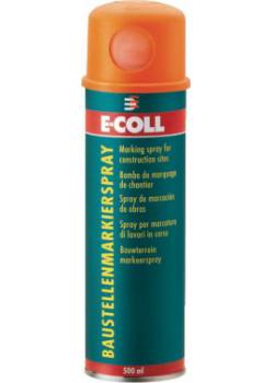 E-COLL Aerosol para señalización de obras - a base de acrilato - rojo/ rosa/ amarillo/ azul - 500ml - PU 12 unidades