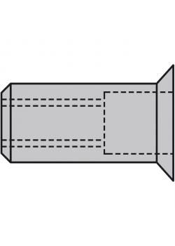 Rivet nøtter GESIPA® - Aluminium - Senke (90 °)