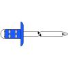 Blindklinknagels PolyGrip® - staal/staal - grote kop