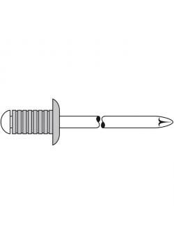Blind nagler - rillet - Aluminium / stål - Truss Head (standard)