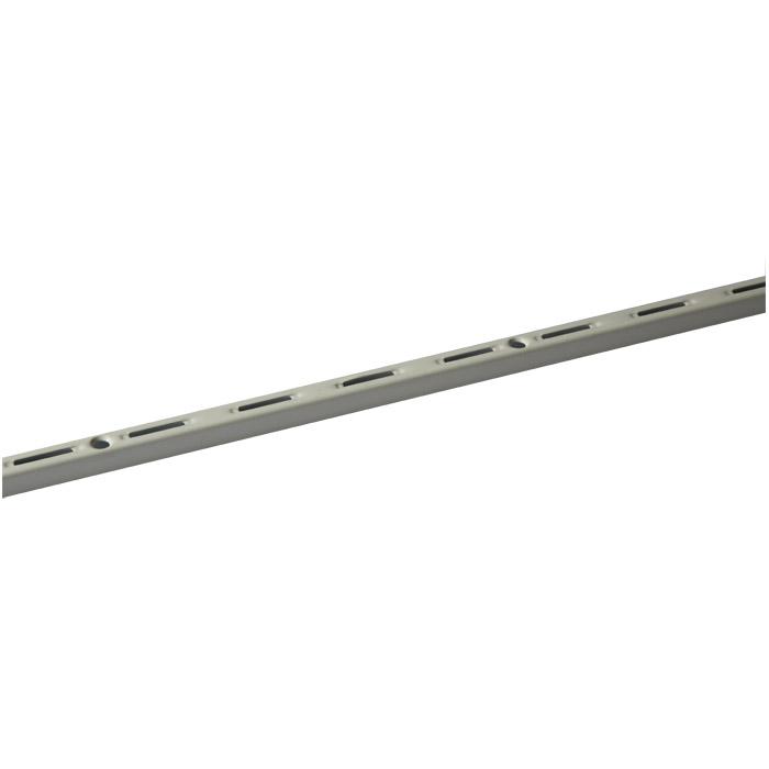 Wandrail - 145 tot 2000 x 50 mm - wit of aluminiumkleurig - enkelrijig - VE 10 stuks - prijs per VE