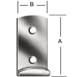 Lockbeslag - för excenterlås - DIN 3133 - rak (form G)