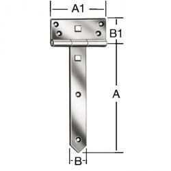 Kruisgrepen - licht Kruisgrepen - licht - 200 x 33 mm tot 250 x 33 mm - verschillende uitvoeringen