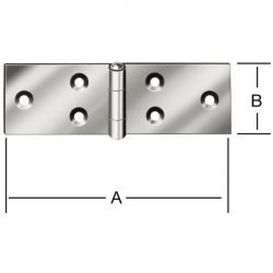Tafelband - DIN 7957 - gerold - breed - wit - 20 stuks