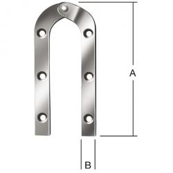 Ladderband - gebogen - verzinkt - 10 stuks