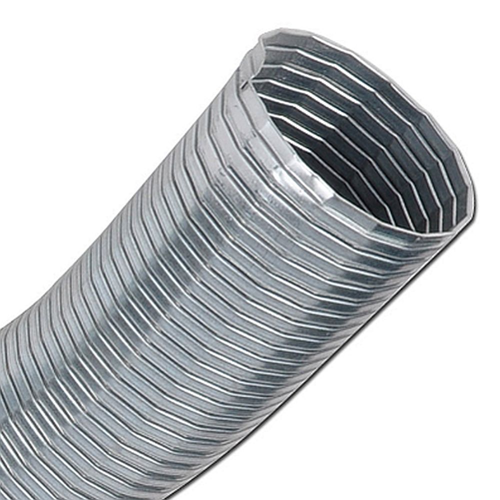 Tuyau métallique d'échappement - difficilement inflammable - Ø intérieur 20 à 300 mm - Ø extérieur 24 à 311 mm - prix au mètre et au rouleau