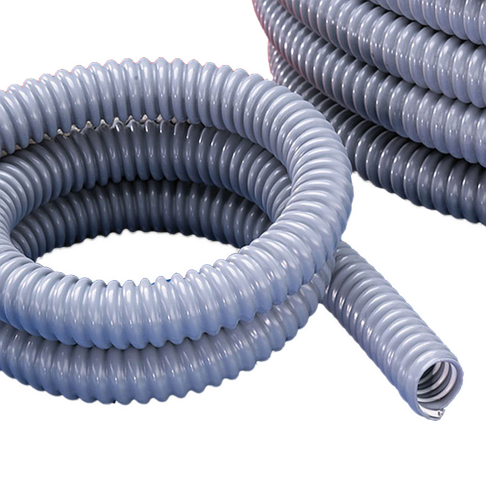 WELLFLEX® PVC 111 - Kabelbeschermingsslang Golfslang - Binnen-Ø 7 tot 48 mm - Buiten-Ø 10 tot 56 mm - Prijs per rol
