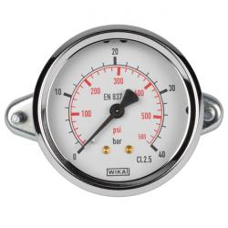 Manometer - Klasse 1 oder 2,5 - Überdruck 0 bis 400 bar - waagerecht -  Gehäuse Ø 40 bis 100 mm - Preis per Stück