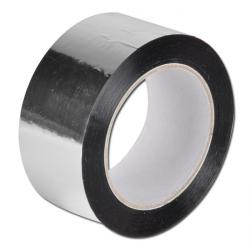 Cinta de costura - RK-602 PP aluminizado - plata 50 mm de ancho - longitud del rollo 100 m