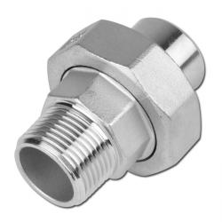 Collegamento filettato - in acciaio inox - filettatura esterna da R 1/4" a R 2" - saldato