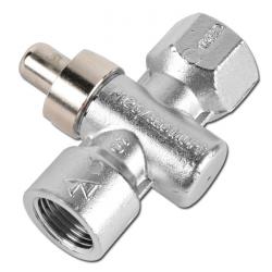 Kran med tryckknapp - för manometer - DVGW-koncession - PN 25