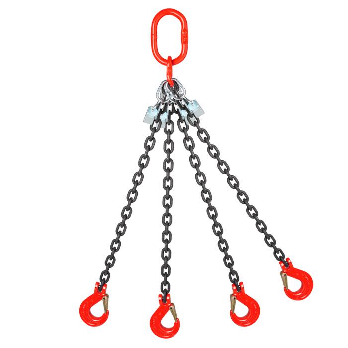 Cadenas de eslingas - 1- 4 ramales - longitud útil 1m - carga máx. 26 t - según DIN EN