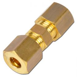 Rechte klemringverbinding - messing - buis-Ø 4 tot 22 mm - PN 54 tot 150