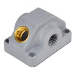 Persluchtverdeler VDK 21-G - kunststof/messing - 4 x G 1/2" doorstroomverdeler - max. 15 bar