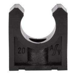 Abrazadera de sujeción para válvulas de bola de plástico - para roscas de conexión G 1/4" a G 1/2