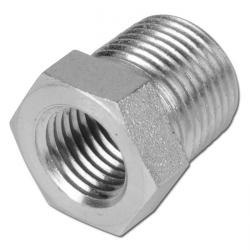 Reductienippel - verzinkt staal - met NPT-buiten- en binnendraad - NPT 1/8" tot 1" - PN tot 275