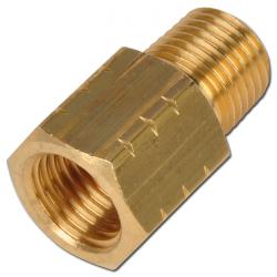 Reductiestukken - messing - cilindrisch, schroefdraad buiten G 1/8" tot G 1" - NPT-schroefdraad binnen 1/8" tot 1" - PN 16