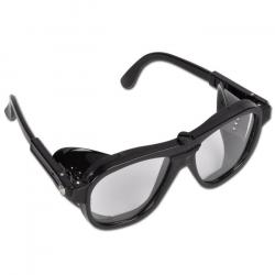 Uniwersalne okulary - nylon - ogólne zagrożenia mech., promieniowanie optyczne (UV / IR / spawanie) - kolor beżowy, czarny