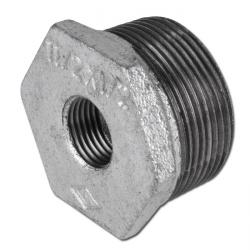 Reduziernippel - Typ 241/N4 - Temperguss verzinkt - kon. Außen- und Innengewinde Rp 1/8" bis R 4" - PN 25